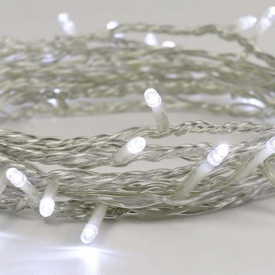 Гирлянда на ёлку B-light, LED 100, 8 м, 100 диодов, прозрачный провод, цвет белый холодный