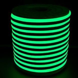 Светодиодный LED гибкий неон PROLUM™ 2835120 IP68 220V, Зеленый