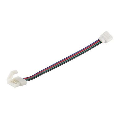 Соединительный кабель + 2 зажима для светодиодной ленты 5050 RGB, 10мм