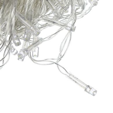 Гирлянда на ёлку B-light, LED 200, 14 м, 200 диодов, прозрачный провод, цвет белый холодный