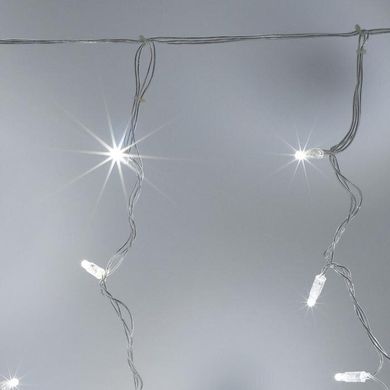 Гирлянда уличная Мини Штора В-light 3*0,8 м, 140 диодов, прозрачный провод, цвет белый холодный