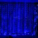 Гирлянда Штора B-light 3*3 м, 420 диодов, прозрачный провод, цвет синий